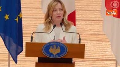 Meloni: Da Italia e Giappone impegno comune per la pace a Kiev e in Medio Oriente