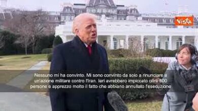 Trump: Mi sono convinto da solo a non attaccare Iran e rinunciare ad azione militare