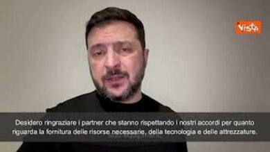 Guerra Ucraina, Zelensky: “Ringraziopartner che ci aiutano a difenderci, inclusa Italia”