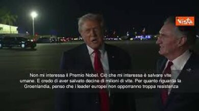 Trump: Non mi importa del Nobel per la pace, ma di salvare vite