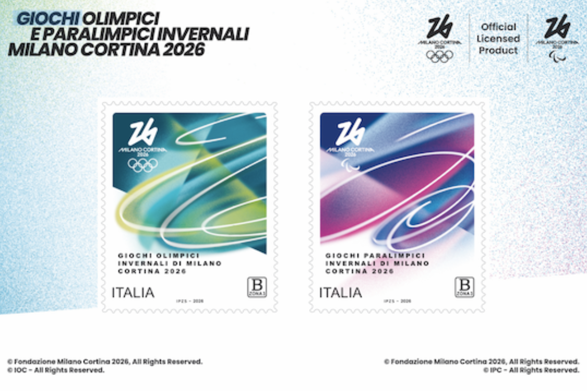 Poste Italiane, emessi due francobolli celebrativi dedicati a Milano-Cortina 2026
