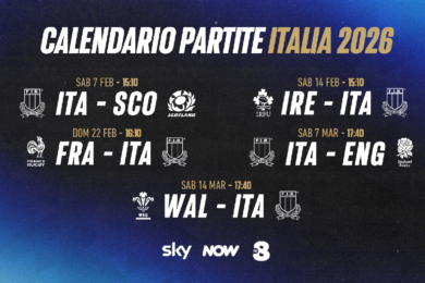 Sky: svelati i 33 azzurri per il Guinness Sei Nazioni 2026