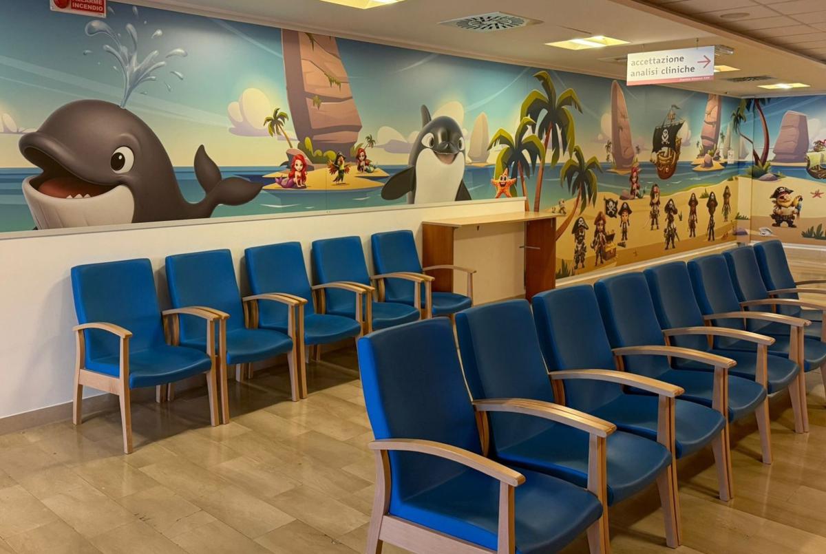 Ospedale Pediatrico ‘San Giovanni XXIII’ Bari, nuova sala d’attesa