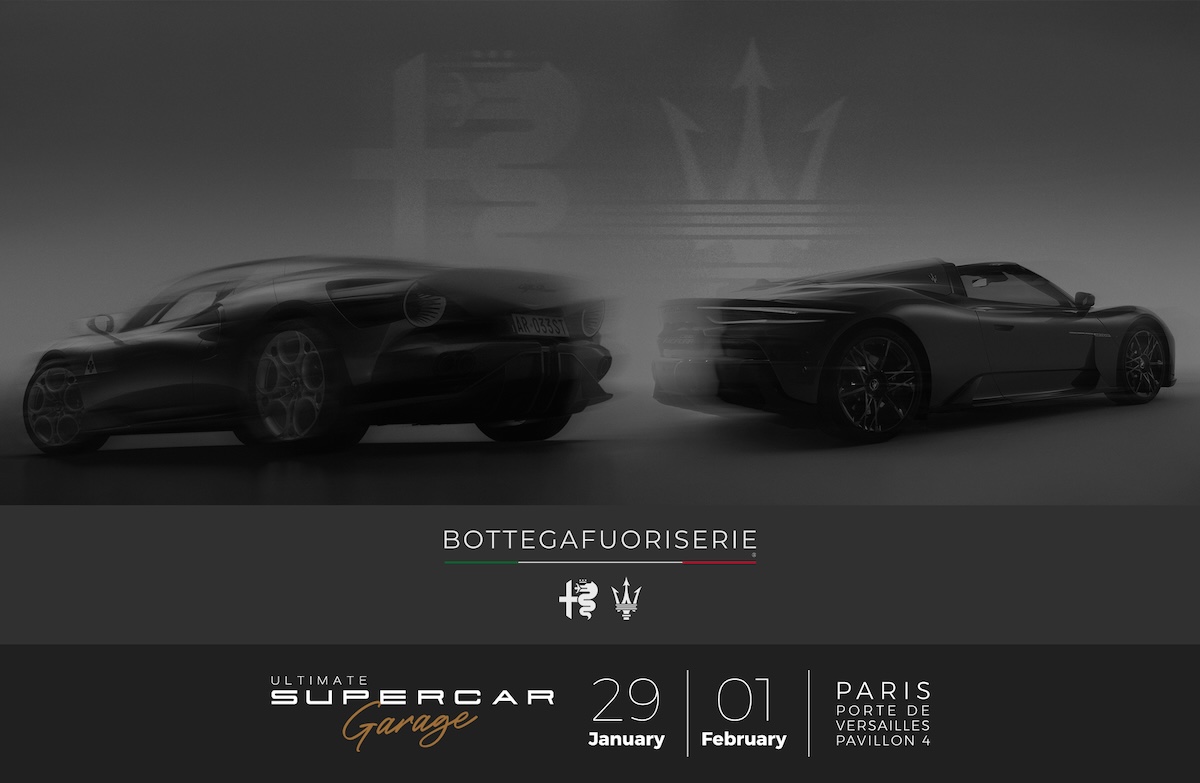 Parigi accende le supercar: debutta Bottegafuoriserie con Alfa e Maserati Parigi accende le supercar: debutta Bottegafuoriserie con Alfa e Maserati