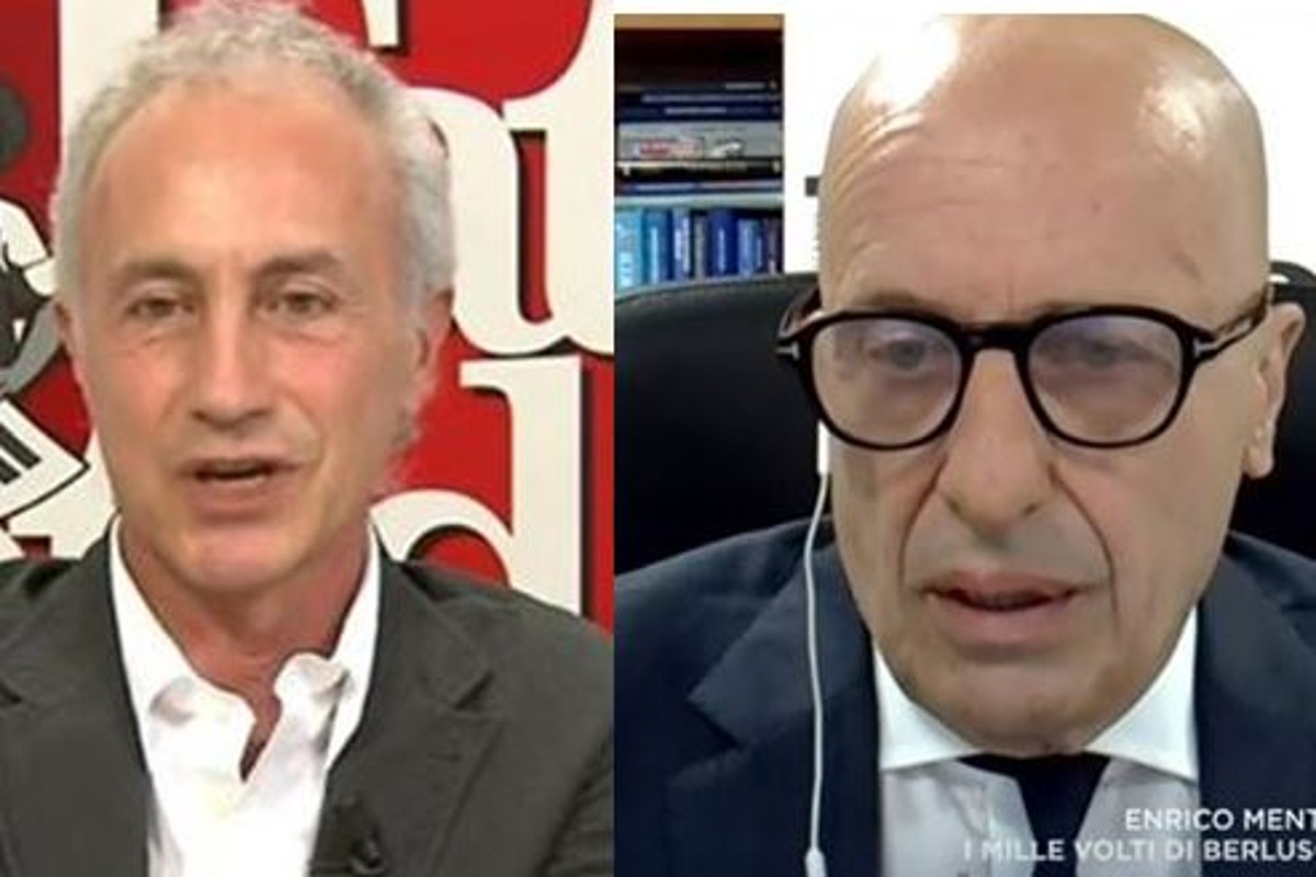 Scontro in diretta tv Travaglio-Sallusti sulla giustizia. Volano parole  grosse. Video