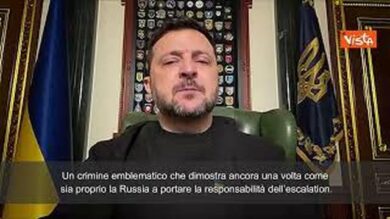 Zelensky: “Attacco russo sul bus dei minatori è crimine emblematico, il male va fermato”