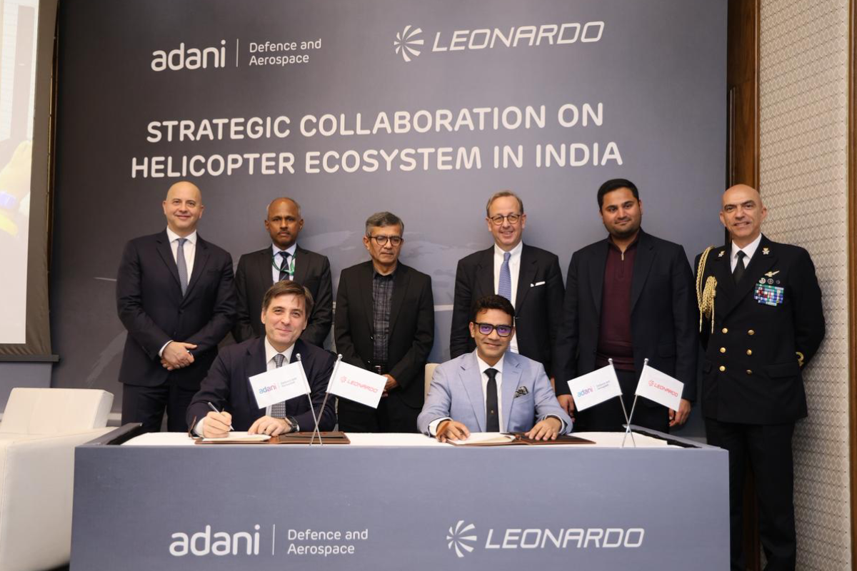 Leonardo e Adani Defence & Aerospace: siglato un MoU per sviluppare in India un ecosistema elicotteristico Leonardo e Adani Defence & Aerospace: siglato un MoU per sviluppare in India un ecosistema elicotteristico