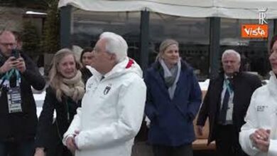 Milano Cortina, il Presidente Mattarella a Cortina per assistere alla supergigante femminile