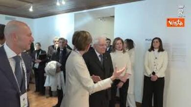 Milano Cartina, il Presidente della Repubblica Sergio Mattarella visita Casa Italia a Cortina