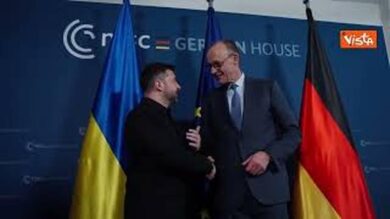 Bilaterale tra il Presidente dell’Ucraina Zelensky e il cancelliere tedesco Merz a Monaco