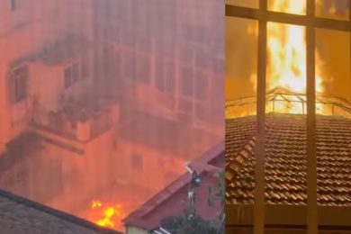 Napoli, a fuoco il teatro Sannazaro: la cupola crolla sulla platea. Primi danni stimati tra i 60 e i 70 milioni di euro