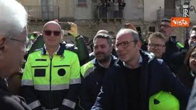 Il Presidente Mattarella incontra la popolazione di Niscemi