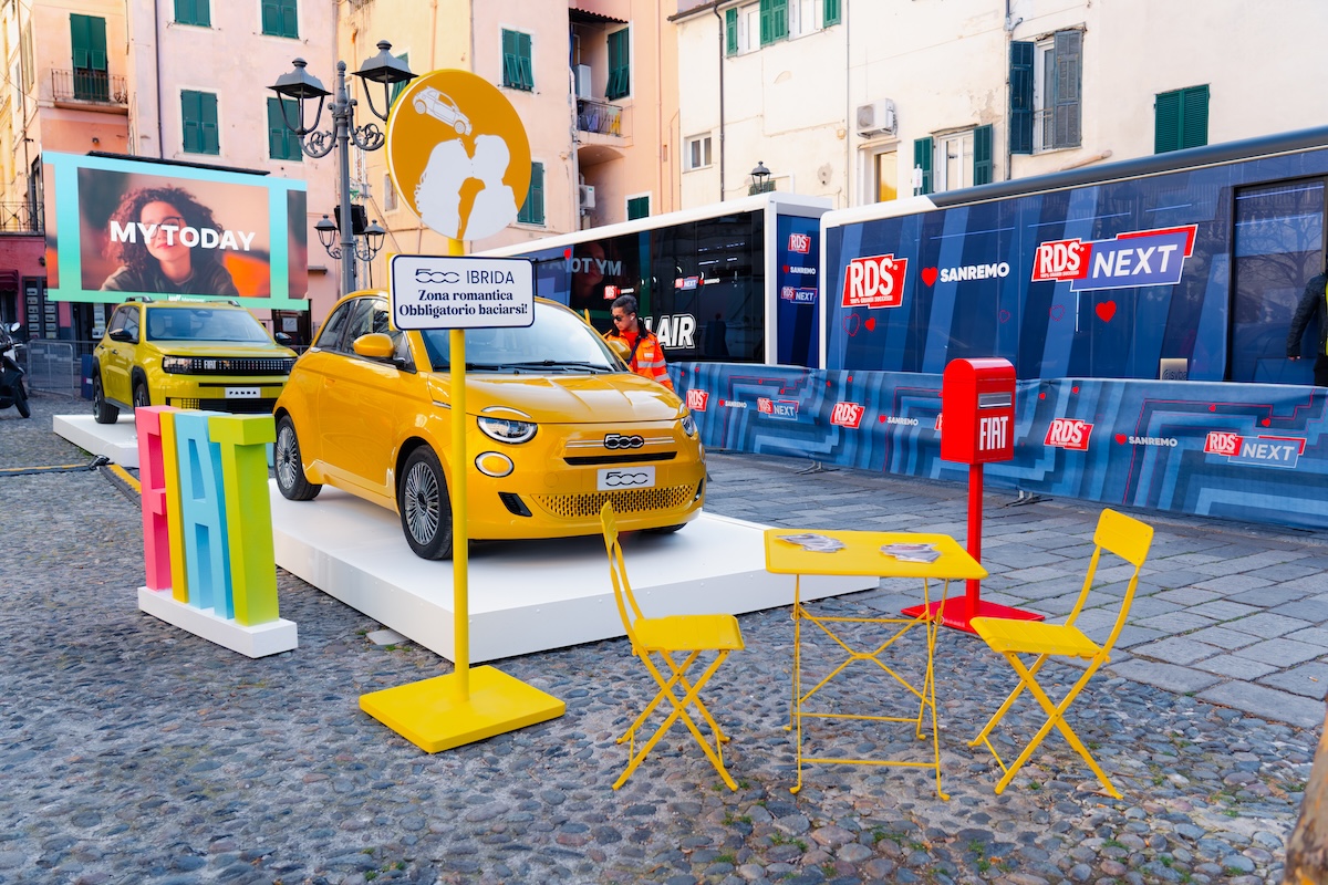 Festival di Sanremo: FIAT e RDS insieme tra Grande Panda e 500 Ibrida