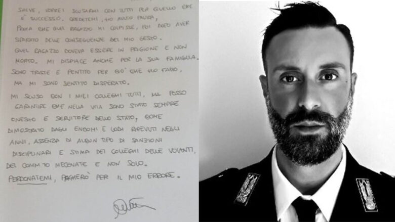 Cinturrino, la lettera dal carcere: “Mi scuso con tutti, sono triste e pentito. Mansouri doveva essere in prigione, non morto”