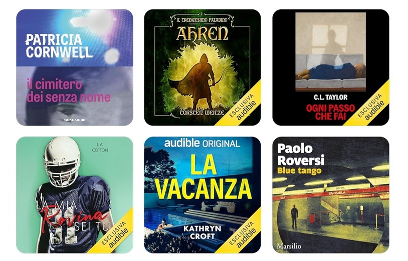 Le novità Audible di marzo e il Club degli Audiolibri