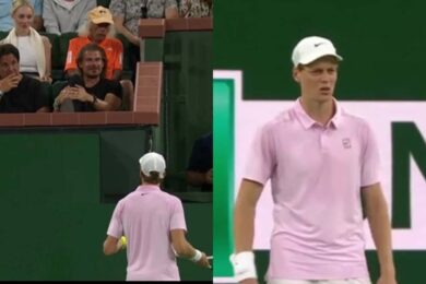 Sinner sbotta in campo: “Adesso basta”. Tensione col pubblico nel match contro Fonseca