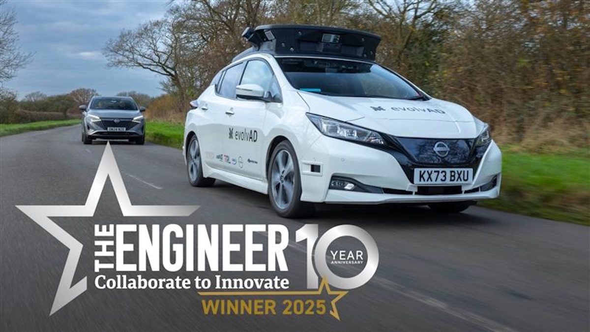 Nissan evolvAD vince il premio che spinge i CAV verso il mercato