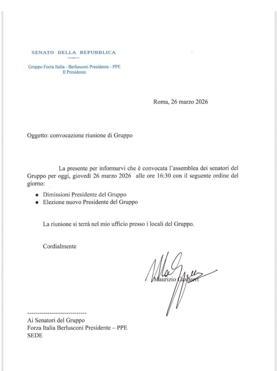 Forza Italia, Maurizio Gasparri costretto a lasciare la poltrona da capogruppo al Senato. Al suo posto Stefania Craxi