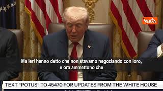 Trump: La ragione per cui l’Iran vuole un accordo è che gli abbiamo spaccato il c*lo SOTT