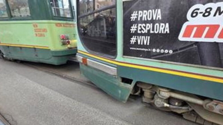 Roma scontro fra tram