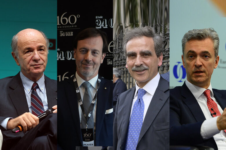 Corrado Passera, l'ad di Acea (in scadenza in primavera) ed ex ad di Cdp, Fabrizio Palermo, e l'ex responsabile dell'Est Europa di Unicredit, Carlo Vivaldi.