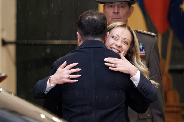 Meloni riceve a Palazzo Chigi il Presidente ucraino Zelensky