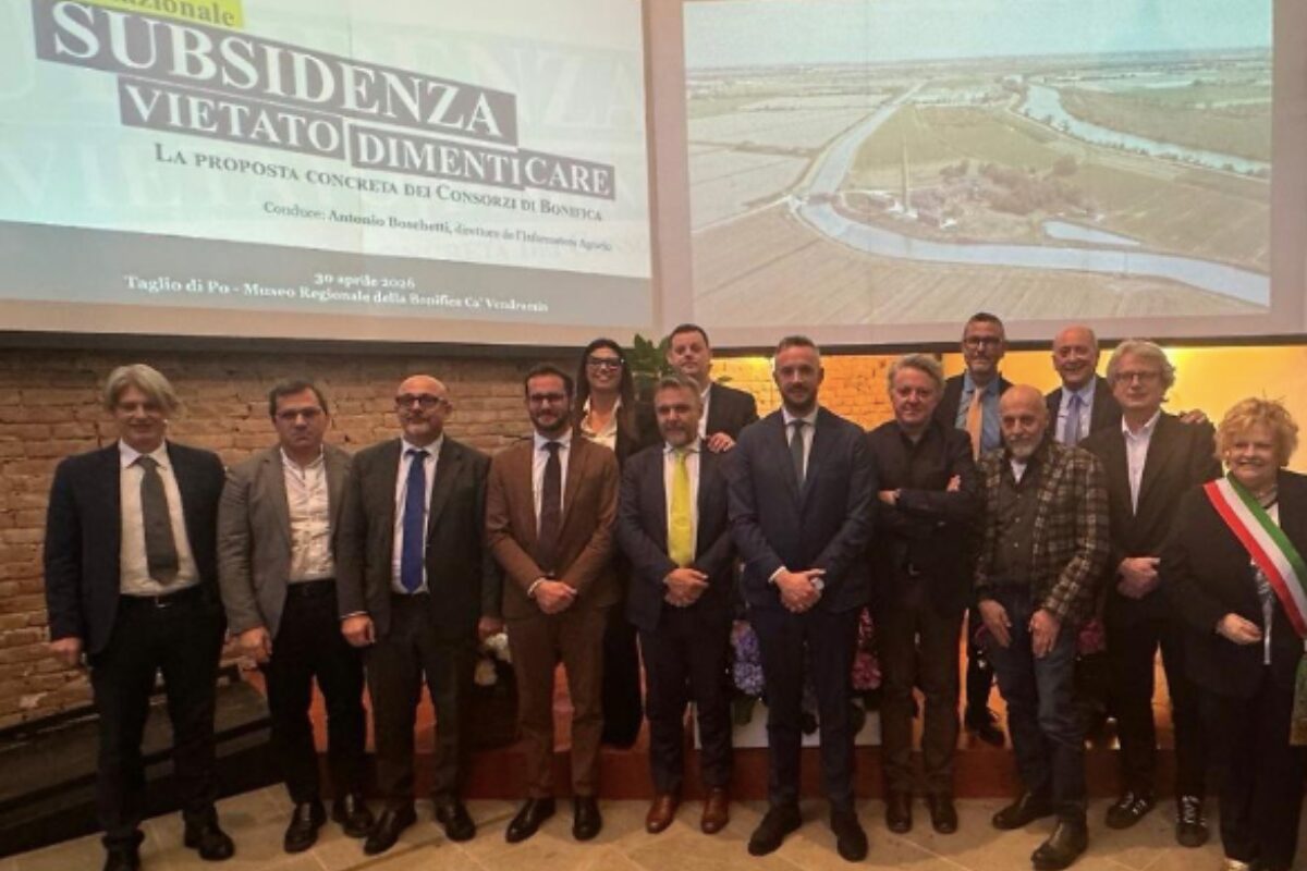 ANBI, “Subsidenza, vietato dimenticare”: dal Delta del Po la proposta concreta dei Consorzi di Bonifica