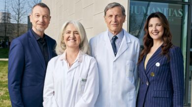 Una passeggiata tra scienza e futuro: Amadeus e Giovanna Civitillo per Fondazione Humanitas per la Ricerca