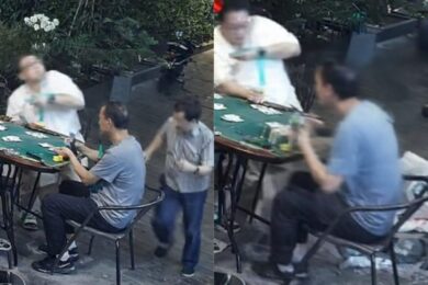 Condizionatore precipita dal palazzo: donna salva per un soffio, video da brividi