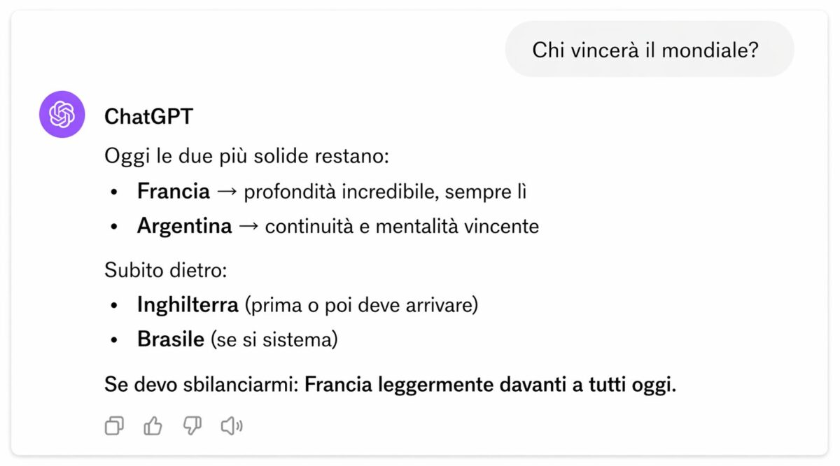 Chi sarà il prossimo Ct dell’Italia? La Nazionale verrà ripescata? Chi vincerà il Mondiale? Lo abbiamo chiesto a ChatGPT. Ecco le risposte (una sorprende)
