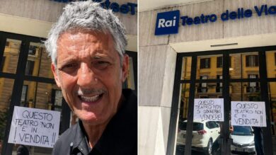 Teatro delle Vittorie, la protesta di Fiorello e Biggio. VIDEO