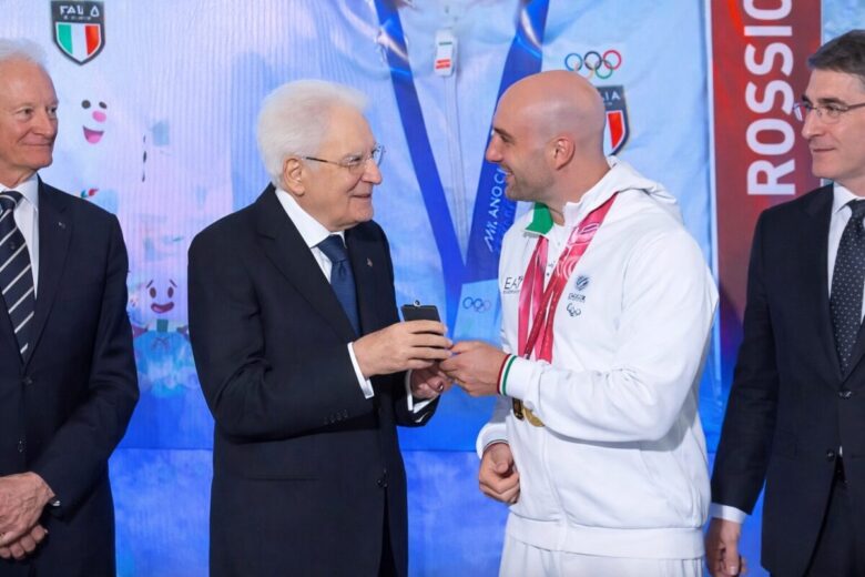 Sergio Mattarella atleti olimpici
