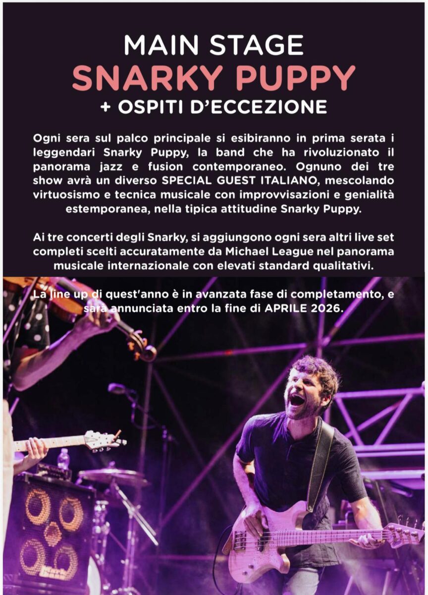 GroundUP Music Festival 2026, svelata la line-up completa dell’evento ideato e diretto da Michael League degli Snarky Puppy