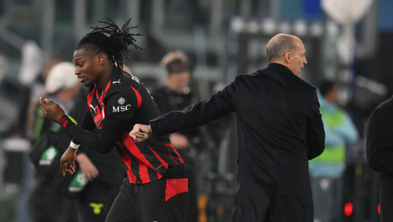 Max Allegri e Rafa Leao