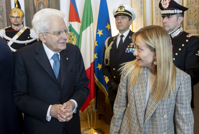 Sergio Mattarella e Giorgia Meloni