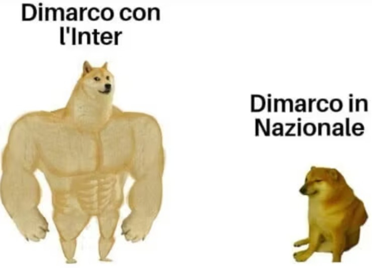 Italia fuori dal terzo Mondiale, i meme. Bastoni che esulta con la maglia della Bosnia e la trasformazione di Dimarco