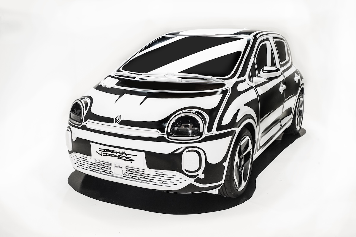 Twingo E-Tech Electric incontra la pop art di Joshua Vides