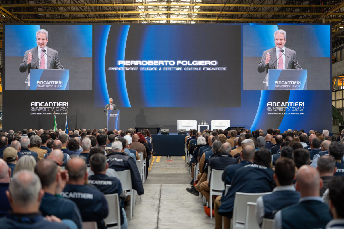 Fincantieri, Monfalcone: oggi il primo Safety Day per celebrare il ruolo della sicurezza nello sviluppo industriale