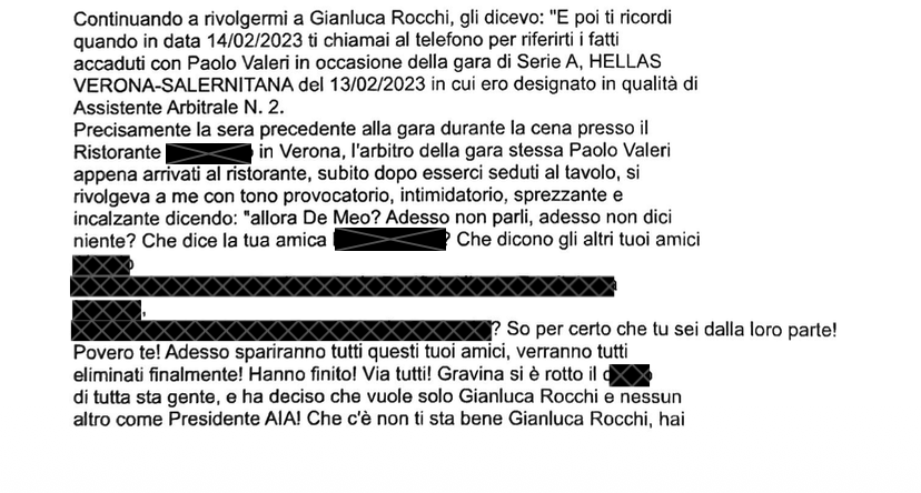 Arbitri, il dossier De Meo: il clima interno, le tensioni e quelle crepe mai chiuse nell’AIA. Le carte – Parte 2