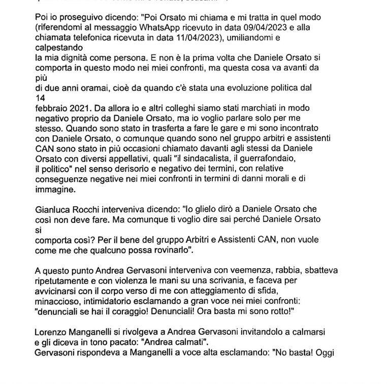 Arbitri, il dossier De Meo: il clima interno, le tensioni e quelle crepe mai chiuse nell’AIA. Le carte – Parte 2