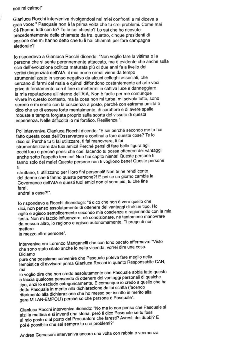 Arbitri, il dossier De Meo: il clima interno, le tensioni e quelle crepe mai chiuse nell’AIA. Le carte – Parte 2
