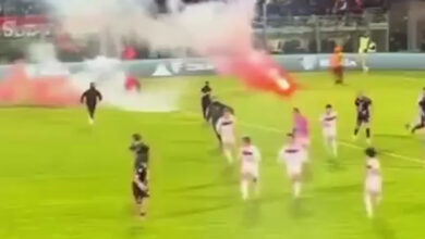 Foggia, gli ultrà invadono il campo. Steward preso a pugni e giocatori sconvolti. VIDEO
