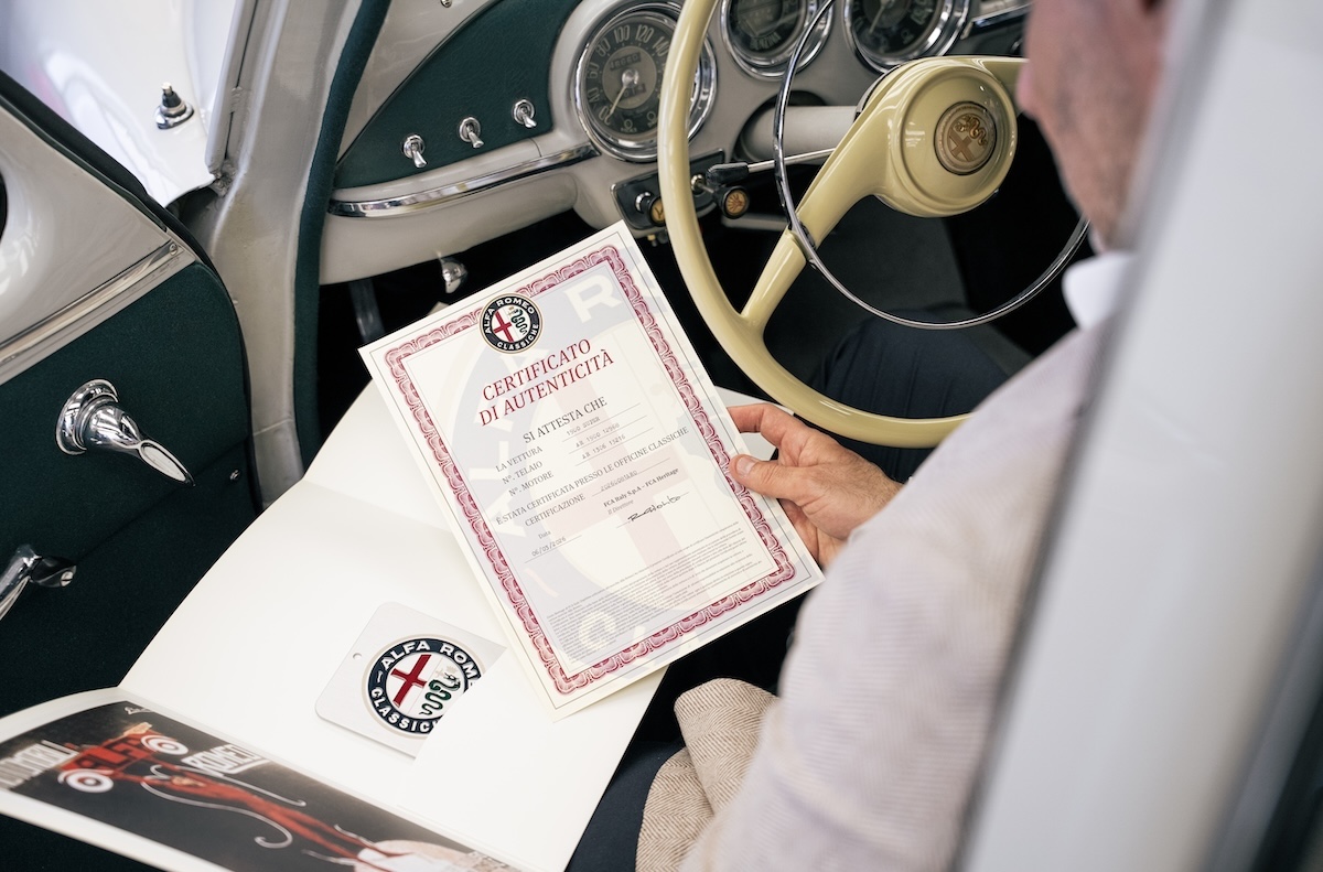 Alfa Romeo Classiche porta restauro e certificazione ad Arese