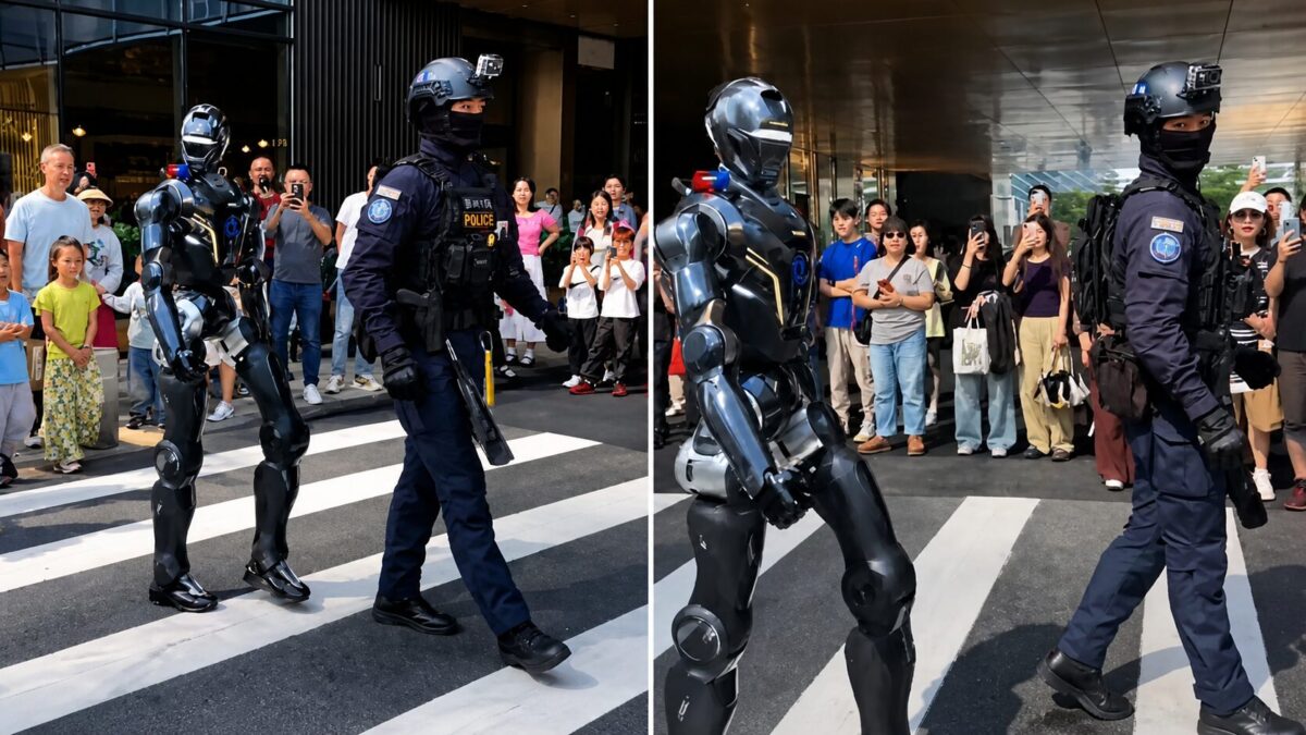 Robocop esiste davvero, il video dalla Cina fa sbarrare gli occhi
