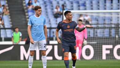 Lazio e Inter in campo allo stadio Olimpico per la finale di Coppa Italia