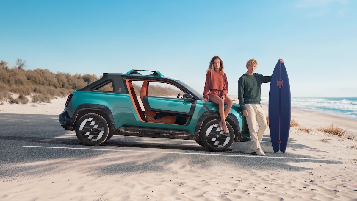 Renault 4 JP4x4 Concept, la spiaggia diventa elettrica e 4×4