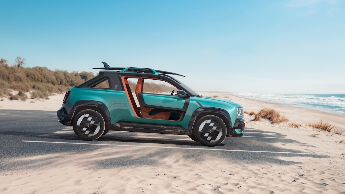 Renault 4 JP4x4 Concept, la spiaggia diventa elettrica e 4×4