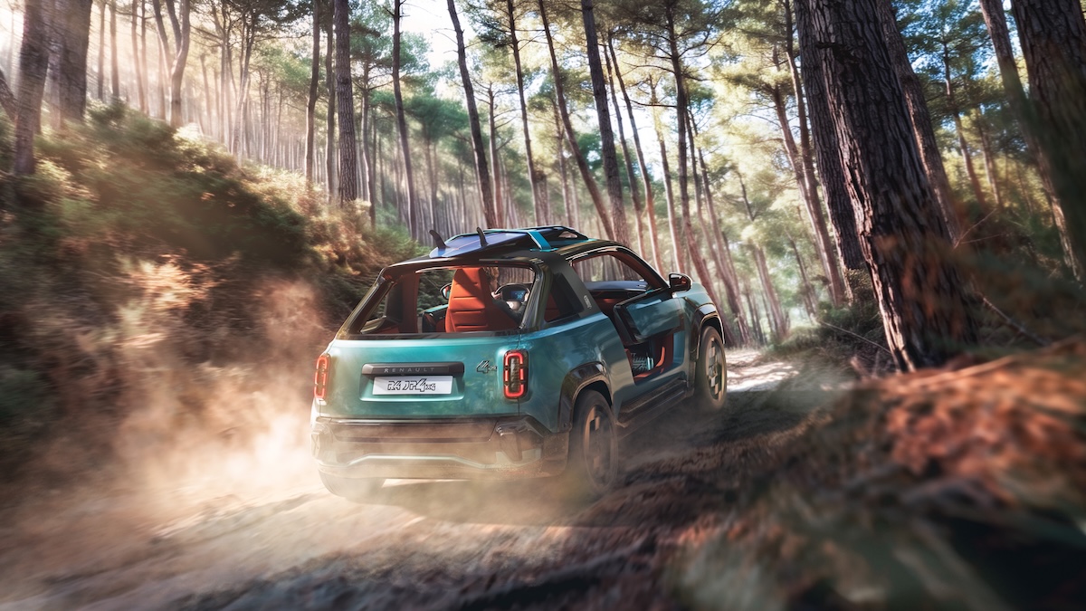 Renault 4 JP4x4 Concept, la spiaggia diventa elettrica e 4×4