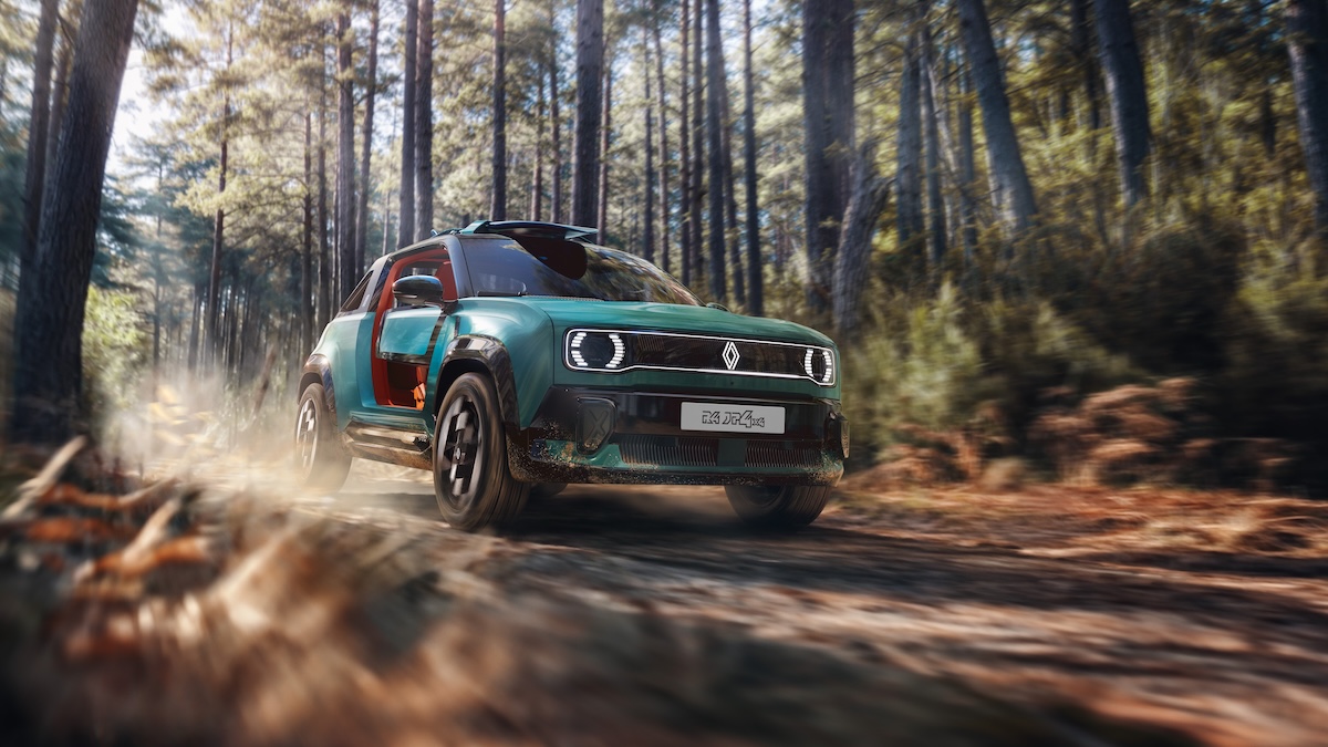 Renault 4 JP4x4 Concept, la spiaggia diventa elettrica e 4×4