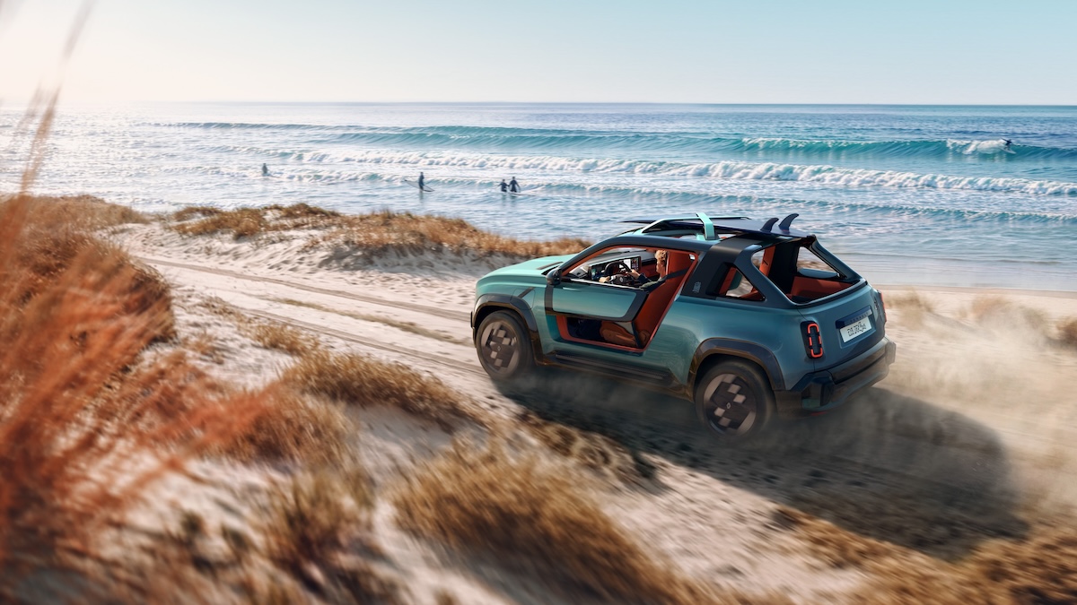 Renault 4 JP4x4 Concept, la spiaggia diventa elettrica e 4×4